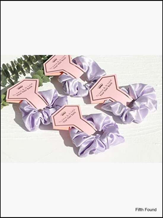 10 Pack Scrunchies for Bridesmaid Gifts - Hair Ties for Bachelorette Party